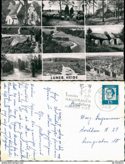 .Niedersachsen Mehrbild-AK Orte & Plätze i.d. Lüneburger Heide 1964