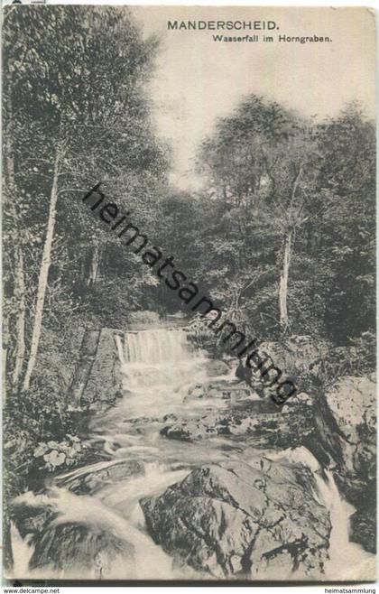 Manderscheid - Wasserfall im Horngraben - Verlag Frz. v. Recklinghausen Manderscheid