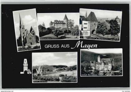 70658238 Mayen Mayen Genoveaburg Clemens Kirche Schloss Buerresheim * Mayen