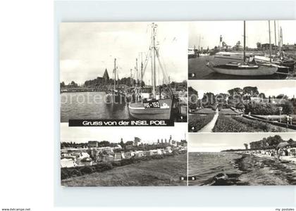 71965947 Insel Poel Kirchdorf Hafen Timmendorf Zeltplatz Segelboot Hafen Schwarz