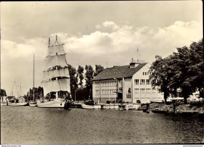 CPA Wieck Eldena Greifswald, Segelschulschiff Wilhelm Pieck