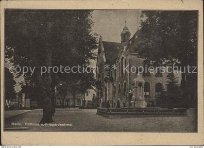 72019075 Melle Osnabrueck Rathaus und Kriegerdenkmal Melle