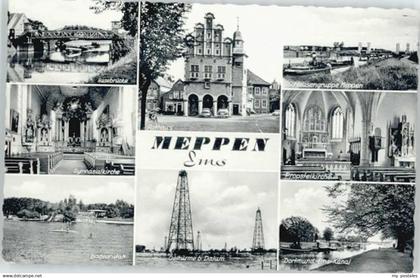 70132790 Meppen Meppen Hasebruecke oelturm Gymnasialkirche *