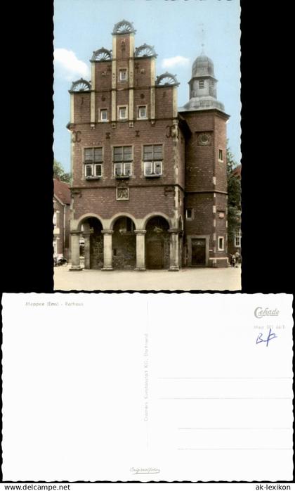 Ansichtskarte Meppen Partie am Rathaus 1966