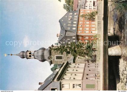 73180065 Monschau Kirche Rotes Haus Monschau