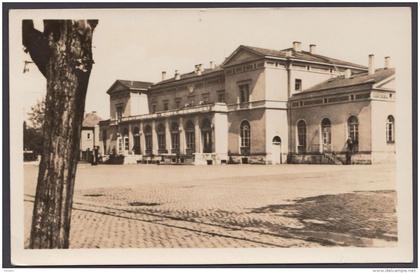 "Mühlhausen", Bahnhof, Fotokarte, 1951 gelaufen