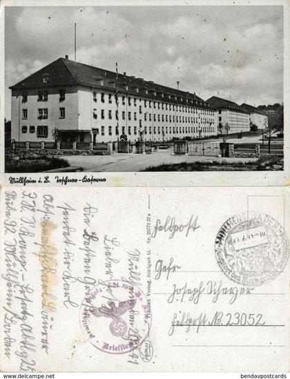 MÜLLHEIM, Teschner Kaserne (1941) AK