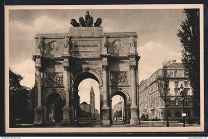 AK München, Siegestor, Triumphbogen