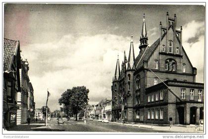 Neumünster Holst - Grossflecken mit Rathaus - & old cars