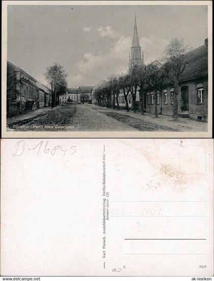 Stüdenitz-Schönermark-Neustadt (Dosse) Straße Ostprignitz b Neuruppin 1929