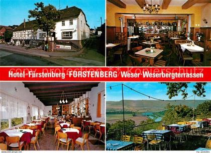 73047546 Fuerstenberg Weser Weserberg Terrassen und Hotel Fuerstenberg Gastraum