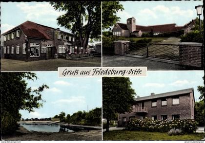 CPA Friedeburg Ostfriesland, Laden, Hotel Deutsches Haus