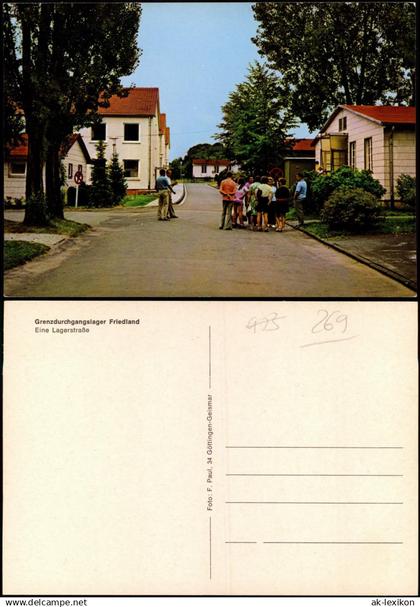 Friedland (Niedersachsen) Eine Lagerstraße Grenzdurchgangslager Friedland 1973