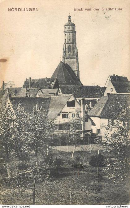 Germany Nordlingen Blick von der Stadtmauer