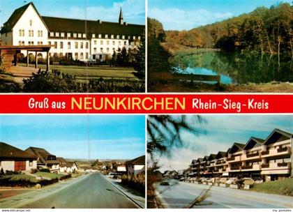 Neunkirchen Neunkirchen-Seelscheid Ortsansichten Teich Siedlung