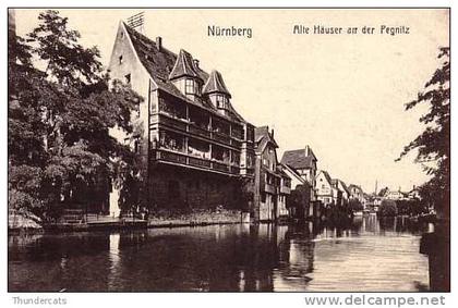 NUERNBERG NURNBERG ALTE HAUSER AN DER PEGNITZ SEHLESISCHE LICHTDRUCK BRESLAU II TIVOLI