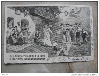 Nürnberg - Vorhang im Baverntheater Schliersee - Die Schlierseer imApollo Theater in Nürnberg - PU 1901 -       D90839