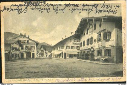 70096555 Oberammergau Oberammergau Hauptplatz x 1924 Oberammergau