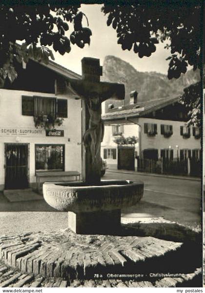 70100338 Oberammergau Oberammergau Brunnen Oberammergau