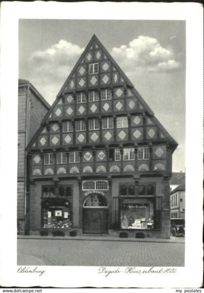 70078613 Oldenburg Niedersachsen Oldenburg Degode Haus ungelaufen ca. 1930