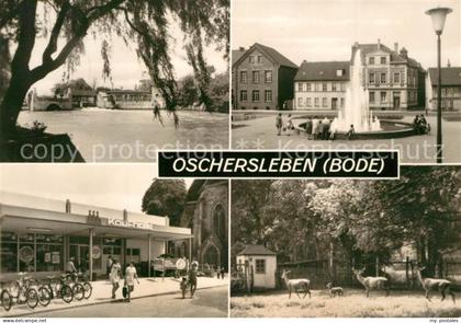 43496387 Oschersleben Bode Bodewehr Springbrunnen Lindenstrasse Kaufhalle Wildge