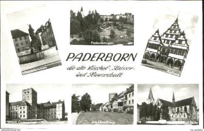 70085943 Paderborn Paderborn Brunnen Anlagen Schule Rathaus