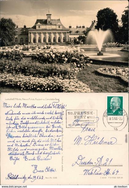 Ansichtskarte Pillnitz Schloss Pillnitz 1962