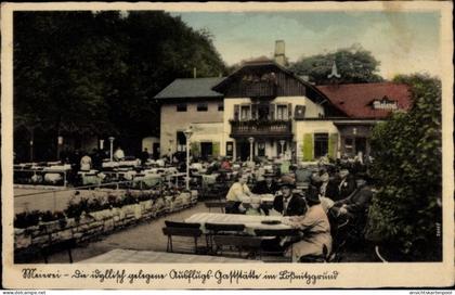 CPA Lössnitz Lößnitz Radebeul Sachsen, Meierei, Terrasse