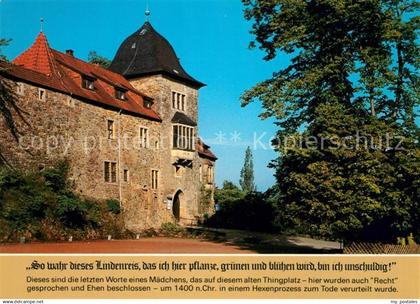 73258319 Schaumburg Rinteln Wesergebirge Torturm der Schaumburg mit Amtshaus und