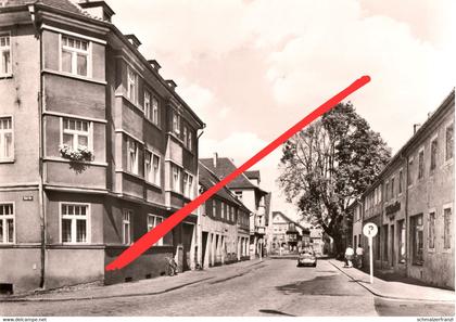 AK Ruhland Dresdner Straße Ecke Wallstraße a Schwarzheide Lauchhammer Senftenberg Ortrand Schipkau Hosena Lauta DDR