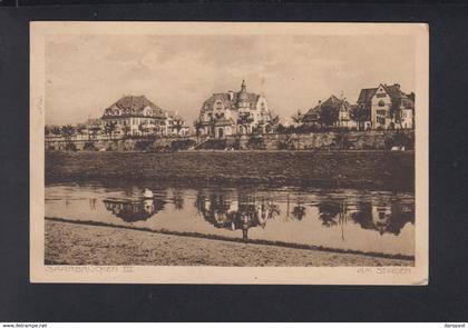 Dt. Reich AK  Saarbrücken Am Staden 1914