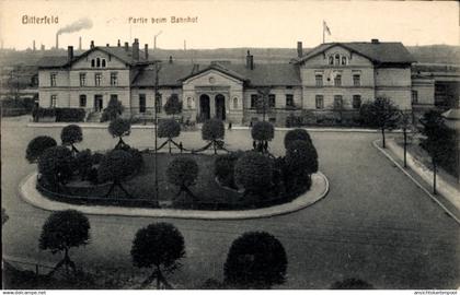 CPA Bitterfeld in Saxe Anhalt, am Bahnhof