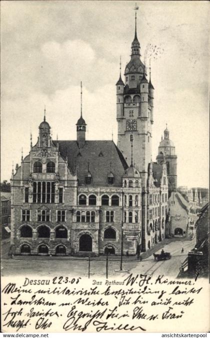 CPA Dessau in Saxe Anhalt, Rathaus