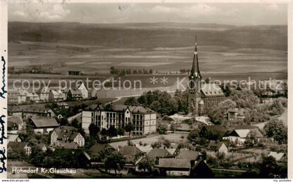 73849881 Hohndorf  Stollberg Glauchau Erzgebirgskrei Ortsansicht mit Kirche