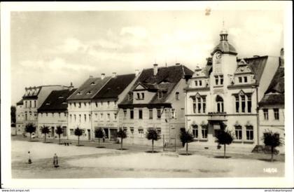 CPA Ostritz in der Oberlausitz, Marktplatz mit Rathaus