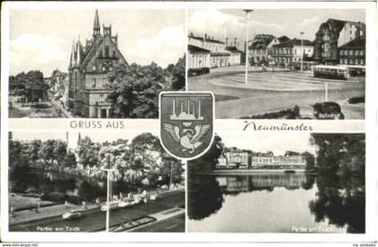 70117199 Neumuenster Schleswig-Holstein Neumuenster Rathaus Bahnhof Trich  x 196