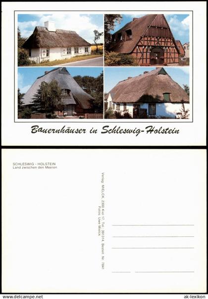 Schleswig Holstein Bauernhäuser in Schleswig-Holstein Mehrbildkarte 1990