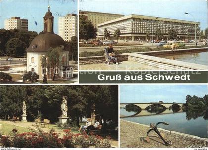 72416152 Schwedt Berlischky Pavillon Oderbruecke Park Kulturhaus