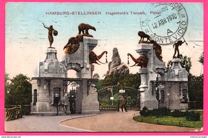 Hamburg Stellingen - Hagenbeck's Tierpark - Portal - EFFKA - 1910 - Colorisée