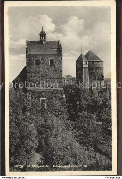 Stolpen Burgruine Stolpen Seiger und Coselturm