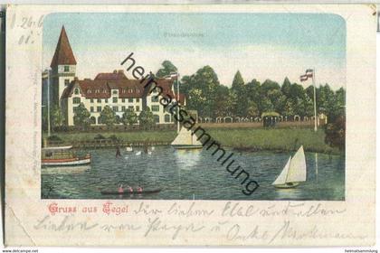 Berlin - Tegel - Strandschloss - Verlag L. Bachmann Tegel