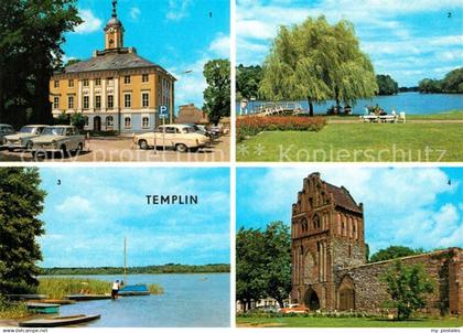 73123124 Templin Rathaus Stadtsee Luebbesee Prenzlauer-Tor Templin