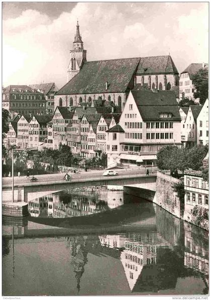 TÜBINGEN Tuebingen : x2 : Universitätstadt Eberhardsbrücke & Stiftskirche +Am Neckar