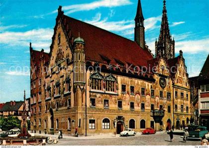 72628580 Ulm Donau Rathaus Muensterturm Ulm