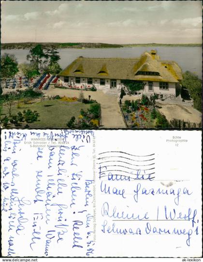 Ansichtskarte Wannsee-Berlin Wannsee-Terrassen 1956