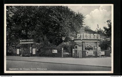 AK Berlin-Plötzensee, Gaststätte Ida Hoppe, Seestrasse Ecke Nordufer