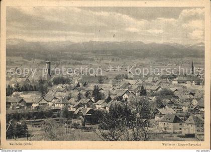 Weilheim Oberbayern Stadtansicht