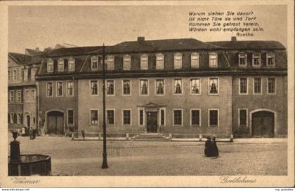 70891811 Weimar Thueringen Weimar Goethehaus *