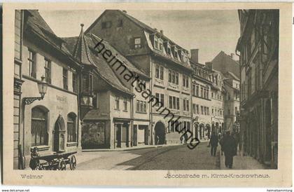 Weimar - Jacobstrasse mit Kirms-Krackowhaus - Verlag Buchbinder Innung Weimar