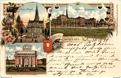 Gruss aus Wesel - Litho